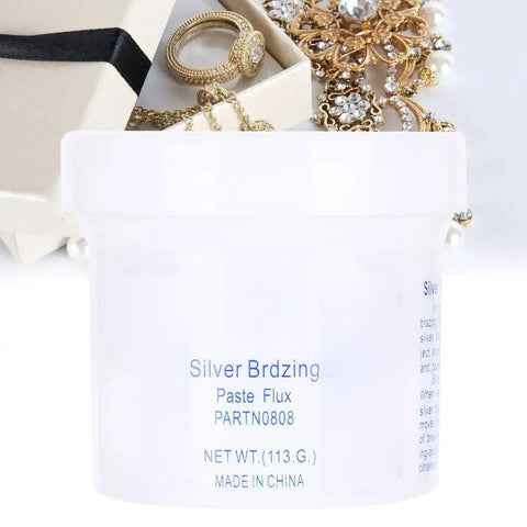 YUEHISY Brazing Powder For Jewelry Making Gold Silver Copper Welding Flux Steel Stainless Steel Repair Solder Paste in container