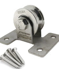 Stainless Steel Four Hole Bearing Pulley for Ceiling Swing and Sliding Doors Fixed Roller Wheel for Wire Rope Traction Tools