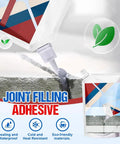 Heavy-Duty Concrete Crack Repair Adhesive That Dries Fast And Stays Waterproof being applied to a cracked concrete surface