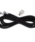 Professional 5.9 Ft EVA Airbrush Hose Kit, 1/8 Inch Female Fittings, 1/8 to 1/4 Inch Adapter, Compatible With Most Air Compressors, black hose with metal fittings