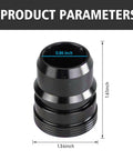 Heavy Duty Turbo Blow Off Valve Plug Rust Proof Aluminum Delete Cap Fits Ford F150 Explorer EcoBoost 2.7L 3.5L dimensions display