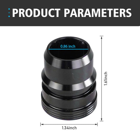 Heavy Duty Turbo Blow Off Valve Plug Rust Proof Aluminum Delete Cap Fits Ford F150 Explorer EcoBoost 2.7L 3.5L dimensions display