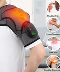 Person using Cozy Heated Shoulder Wrap Massager For Men And Women With Cordless Design And 3 Heating Settings
