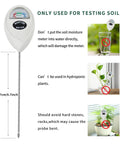 Soil Moisture Meter For House Plants And Outdoor Use No Battery Needed Fast Accurate Readings From A Hygrometer Moisture Sensor usage guide.