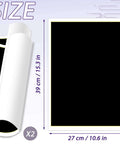 Two black laser engraving paper sheets, 15.3 x 10.6 in, for engraving on ceramics, glass, metal.