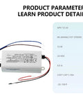 Plug And Play 24 Volt Dc Industrial Power Supply Providing 12 Watt Output And Slick Overload Protection For Automation Control Systems With Top Shelf Sturdy Build Quality, showing power supply with wiring and specifications.