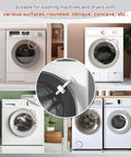 Baby Safe Washer And Dryer Door Stopper Prop For Front Load Laundry, Childproof Door Holder installed on various machines
