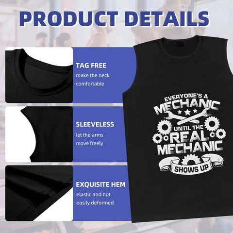 Straight Up Soft Mens Cotton Tank Top Sleeveless Muscle Shirt For Intense Gym Sessions Summer Breathable Undershirt With Reliable Sun Protection Chill Workout Tee, tag free and sleeveless design.