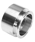 3 Inch Tri Clamp Adapter To 3 Inch FNPT Ferrule Sanitary Pipe Fitting Pro Grade Stainless Steel 304, close-up view