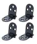 Four rotating concealed hinges for doors and cabinets stainless steel and zinc alloy folding flap hinge with 180 degree opening