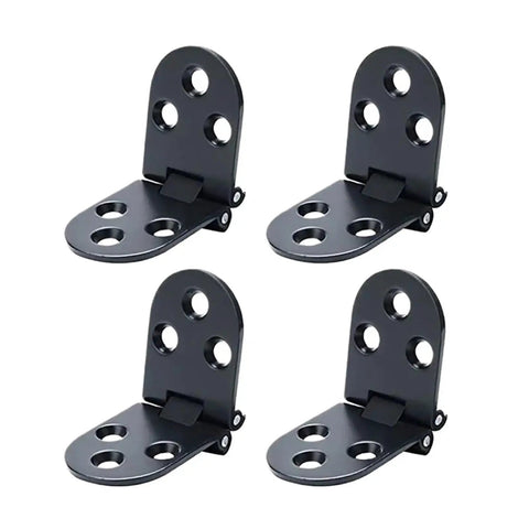 Four rotating concealed hinges for doors and cabinets stainless steel and zinc alloy folding flap hinge with 180 degree opening