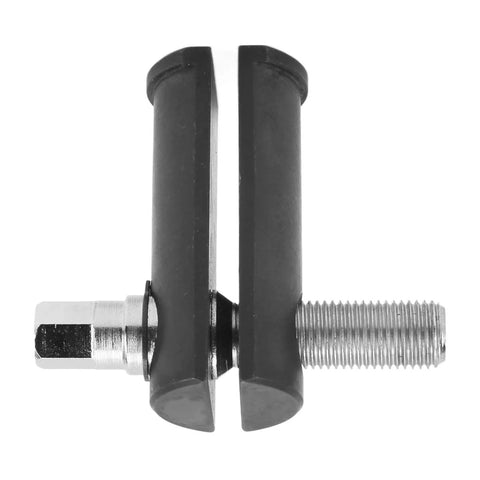 Side view of a Heavy Duty Bearing Race Puller For Motorcycle Steering Neck Removal Tool Universal Fit One And One Eighth Inch To Two And Five Eighths Inch Durable Metal Autocycle Maintenance Gear Built For Ride Ready Pros And Weekend DIYers in use.