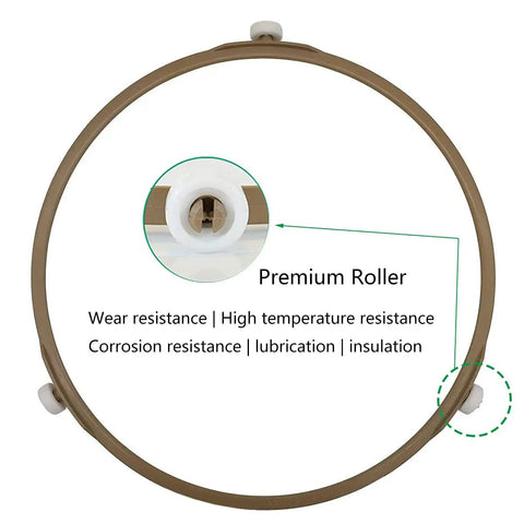 Heavy Duty Microwave Turntable Rings Featuring Smooth As Butter Rollers Effortlessly Spin Large Glass Plates Above Eleven Inches Wide Top Notch Kitchen Replacement Parts Two Pack