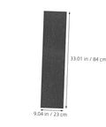 Non Slip Deck Covering For Skateboard And Kick Scooter Waterproof PVC Grip Tape showing dimensions, 33.01 x 9.04 inches