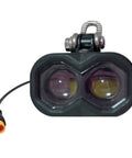Front Light With Horn For E Bikes 115 Lux Bright LED Headlight 75 To 100 dB Horn Alarm Waterproof 3 Pin M8 Connector Frame Mount