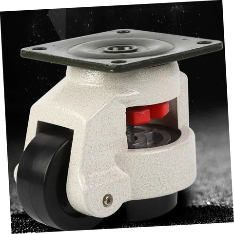 Shop Ready Heavy Duty Swivel Casters Pack Of Four Adjustable Leveling Plates High Grade Nylon Rolling Wheels Bolt On Mobile Base Rig Built Tough To Roll Slick Over Rough Surfaces Everyday close-up of a durable nylon caster with a steel bolt mount