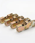 Four Pack Sliding Door Roller Repair Kit With One Point Two Five Inch Tandem Wheels For Patio Glass Screen Door Track Supports 330 Pounds Heavy Duty Bearing Hardware For Gliding Jobs And Fixing System Save Cash By Doing DIY Repairs Yourself, four gold tandem rollers