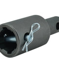 Grounding Drill Adapter Three Quarter Inch To Seven Eighth Inch Universal Connector with guide pin, close-up view