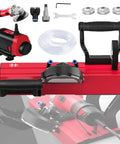 Heavy Duty Electric Tile Chamfering Machine Delivering Killer 45 Degree Bevel Cuts On Porcelain And Ceramic Tile, Adjustable Edge Guard, Dual Water Cooling, No Fuss Setup with accessories.