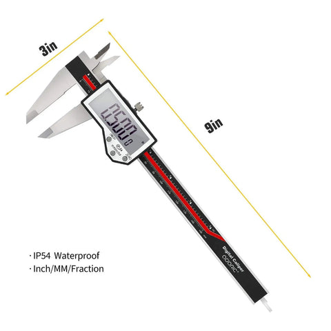Beefy Digital Caliper 6-Inch Measuring Tool With Extreme Accuracy Waterproof Electronic Vernier Caliper Industrial Stainless Steel