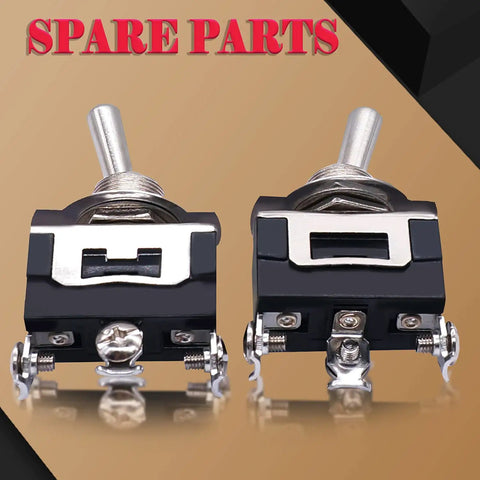 Heavy Duty Rocker Toggle Switch Pack Of 3 16A 250V AC SPDT 2 Position 3 Pin On On with metal boot on brown background