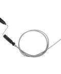 Heavy Duty 6 Ft Stainless Steel Drain Auger Snake for clearing clogs, featuring a flexible cable and ergonomic handle.