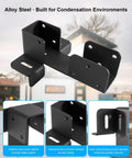 Heavy Duty Shipping Container Brackets With Laser Precision Alignment keeps 2x4 And 2x6 Lumber straight, showcasing black alloy steel design.