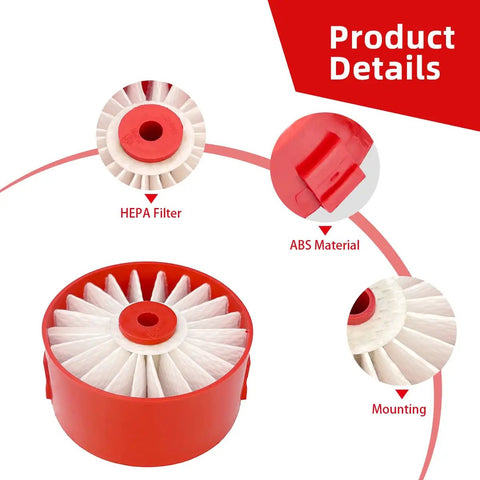 Product details showing 4 Pack N858184 HEPA Filters Replacement For V20 Cordless Stick Vacuum CMCVS001D1 And Black Decker BSV Series.