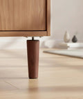 5.9 Inch Conical Furniture Leg With M8 Thread Replacement for sofa, cabinet or chair, PP plastic and metal, installed view