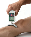 Straight Up Digital Push Pull Force Gauge With A Smooth Handheld Dynamometer Design Built Like A Tank For Sports Rehab And Muscle Gains Hella Precise Newtons Pounds And Ounces Conversion Plus Fast Peak Hold measuring force on an arm.