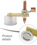 Hot Magnetic Welding Ground Clamp With Strong Magnet Head For Fast Setup On Flat Or Curved Metal Surfaces Quick Connect Earth Clip and secure metal plate support tool with detailed connector.