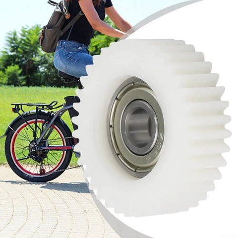 Three Pack 36T Electric Bike Wheel Hub Planetary Gears With Bearing Nylon Gear Set For Ebike Motor Upgrade in close-up