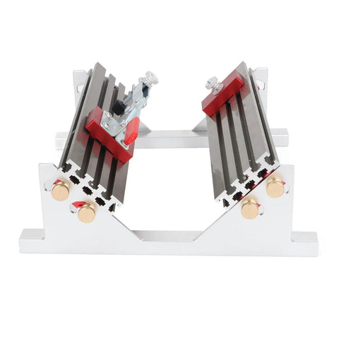 Dead On Positioning And No Sweat Quick Swap For Table Saws And Milling Machines Heavy Duty Aluminum Drawer Slide Jig Locator in a workshop setting.