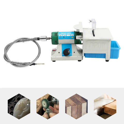 Powerful 750W Lapidary Saw Polisher Kit With Adjustable Speed for polishing, cutting, grinding jade, metal, wood, 4-inch blade