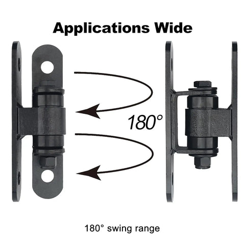 Rock Solid Heavy Duty Bolt On Gate Hinges Featuring Zero Fuss Sealed Bearings For Massive Driveway Gates Holding Up To 1100 Lbs with 180° swing range.