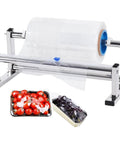 Stainless Steel Tabletop Stretch Film Dispenser With Film Slide Cutter, Quick And Efficient Wrapping Machine for food packaging.