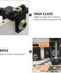 Precision Woodwork Hole Punching Locator Tool Set For Furniture Building And Diy Pros, showing a black aluminum alloy punch tool.