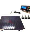 Digital Industrial Floor Scale 24 By 36 Inch Platform 1000 Lb Capacity 0.2 Lb Accuracy Heavy Duty Pallet Weighing Rig with display