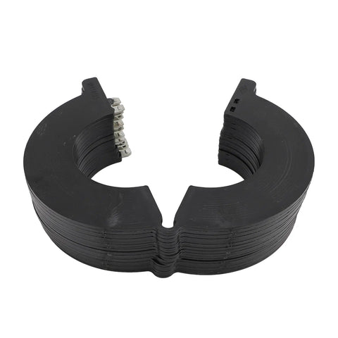 80mm Excavator Bucket Pin Shim Kit With Engineering Plastic Washers Anti Break Wear Resistant For Doosan Kobelco Machines Durable Shim Set Keeps Pins Tight And Reduces Wear In Heavy Duty Digging, black plastic washers