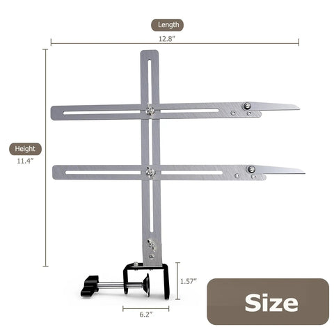 Adjustable Pottery Gauge And Height Measuring Tool For Wheel Throwing, Nail Repeat Forms Every Damn Time, Ceramic Clay Shaping Instrument That Delivers Straight Up Precision And Flawless Consistency On The Potter Wheel