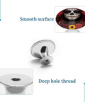 Two Piece Day Of The Dead Sugar Skull Floral Drawer Pulls With Screws Easy Install Cabinet Knobs For Cupboard Wardrobe Stainless Steel Handle
