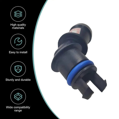 Premium Positive Crankcase Ventilation Valve Connector with rubber seal, sturdy engineering plastic for Chevy, Cadillac, Buick, Saturn, GMC.