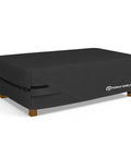 Patio Coffee Table Cover Waterproof Outdoor Furniture Shield Fits Rectangular 48 By 26 Inch Tables 18 Inch High Fadeproof UV Resistant 600D Polyester Black