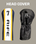 Head cover for Offset 7 Wood Golf Club Right Hand Senior Flex With Men's Senior Size Black Pro Velvet Grips 42 Inch Standard