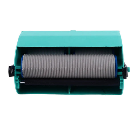 Professional Five Inch Knurling Decorator Roller With Comfortable Anti Slip Handle For Walls Ceilings Doors And Woodwork Textures, top view of roller.