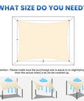 Illustration of Heavy Duty Permeable Sun Shade Sail 10x12 Feet Blocks 95 Percent Sun Rays UV And Drizzle Breathable PU Coated HDPE