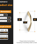 Rose Gold Cabinet Pulls 3 Inch Arch Twisted Handle Set size dimensions and screws for Kitchen Cabinets Drawers Vanities