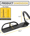 Dimensions of Heavy Duty Vertical Bike Rack Wall Mount For Garage Space Saving Indoor Bike Holder That Frees Floor Space
