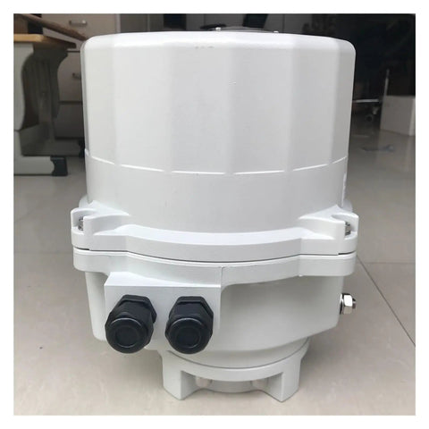 Top Shelf Analog Angular Valve Actuator 50Nm 220V Low Energy Hvac Control Corrosion Resistant front view with wiring connections.