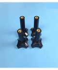No Sweat M8 Black Hex Nuts And Secure Fastening Kit For Soft Serve Machines showing four black hex nuts with brass threads.